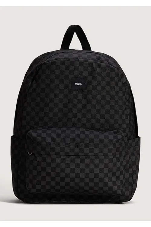 Vn000h4xba51- Siy Old Skool Check Backpack Gara Unisex Arka Sumkası - 37171968