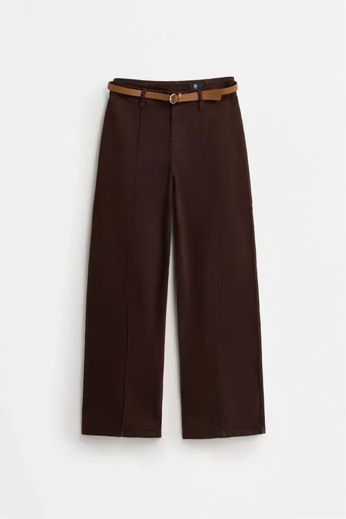 Straight fit tikin detally jinsi - 37174787