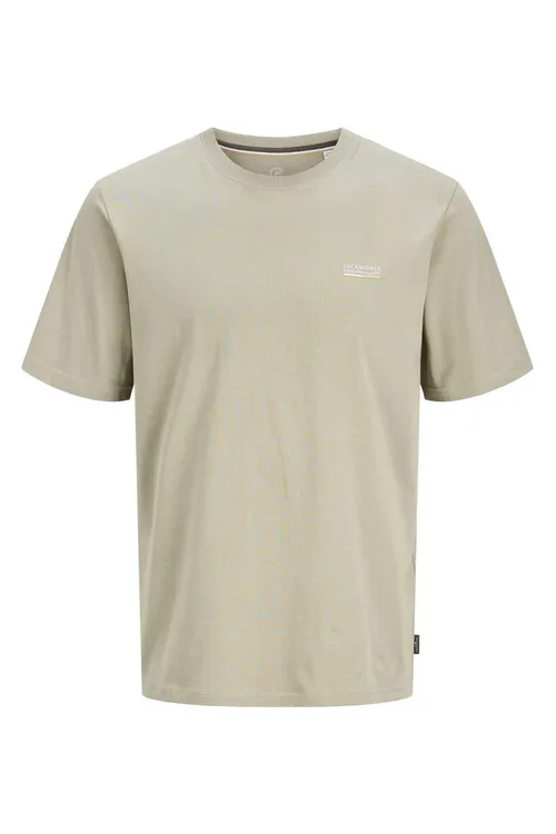 Erkek Gögüs Şekilli Regular Fit Tegelek Ýaka Tisört- Kyle - 37200433