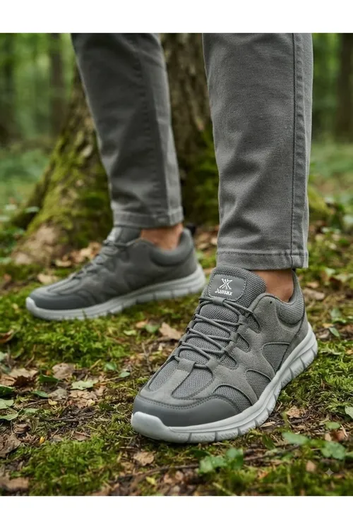 Erkek Sararmaz Padoş Ithal Zamuş Sneaker Aýakgap- Kül Reňki - 37164411