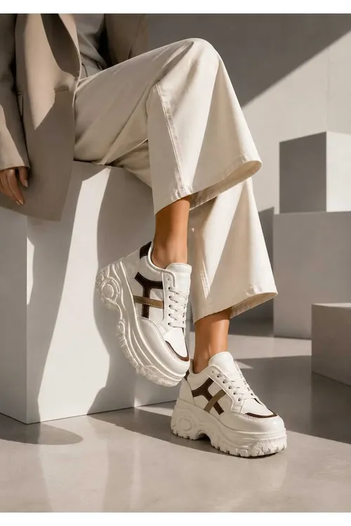 Gyz- Gelin Gündelik Kullanım, 6 Cm Yükseltilmiş Tabanlı, Bagjykly, Sport Sneakers - 37164380 — surat 8/8
