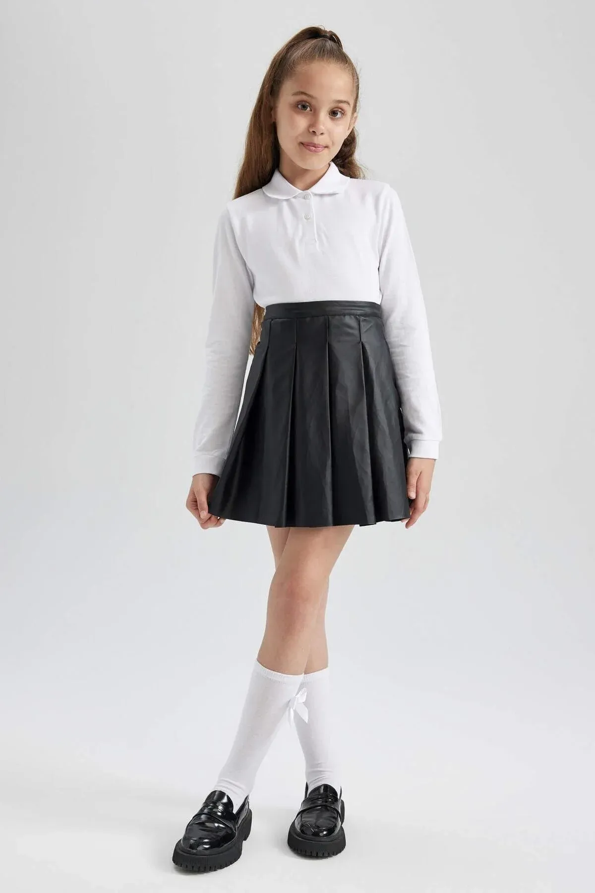 J0010a6- Fw Gyz Çaga Ýeňli Polo Ýaka T- Shirt - 37180356 — surat 4/8