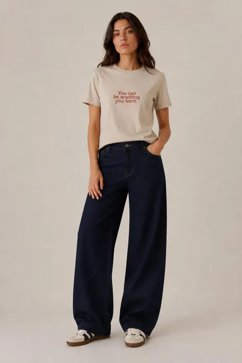 Slogan Şekilli Regular Fit T- Shirt - 37163763