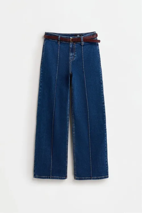 Straight fit tikin detally jinsi - 37174780