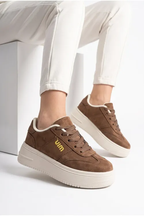 Gyz- Gelin, Zamuş Doku, 5 Cm Galyň Tabanlı, Bagjykly, Gündelik Sneaker Aýakgap - 37169344 — surat 7/8