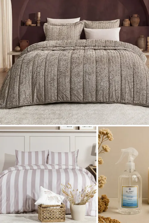 Velvet 10 Bölek Prime Komplekt Goňur Reňki - 37196357