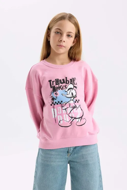Disney Mickey Mouse& Friends Relax Fit Tegelek Ýaka Sweatshirt Gyz Çaga D3114a824wn - 37181723