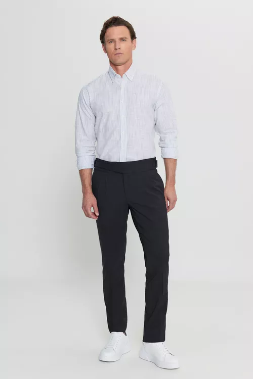 Rezinkaly çal dar Slim Fit balagy - 26797034