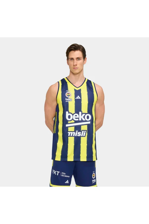 adidas Fenerbahçe Basketbol 25/26 erkek sary/goýy gök öý meýdança formasy - 34284168