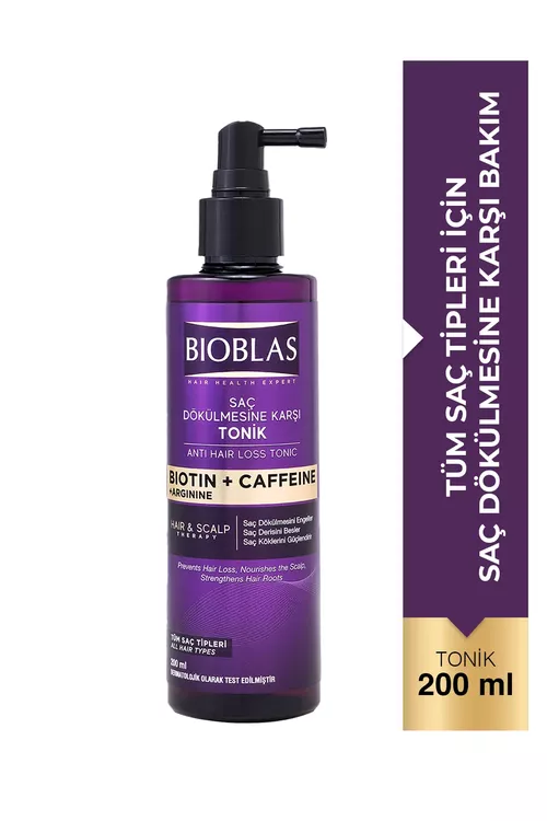 Saç dökülmesine garşy berkidiji biotinli we kofeinli tonik, 200 ml - 27714792