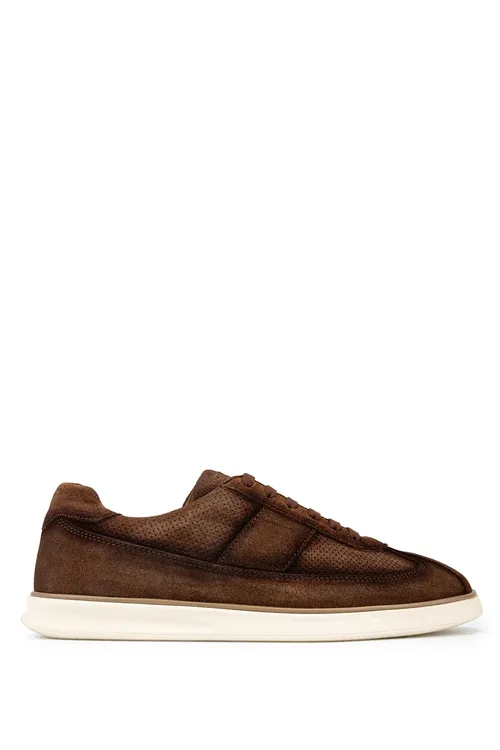 Erkekler hakyky deri Tütün süýet Sneakers & Türgenleşik aýakgabysy - 35956626