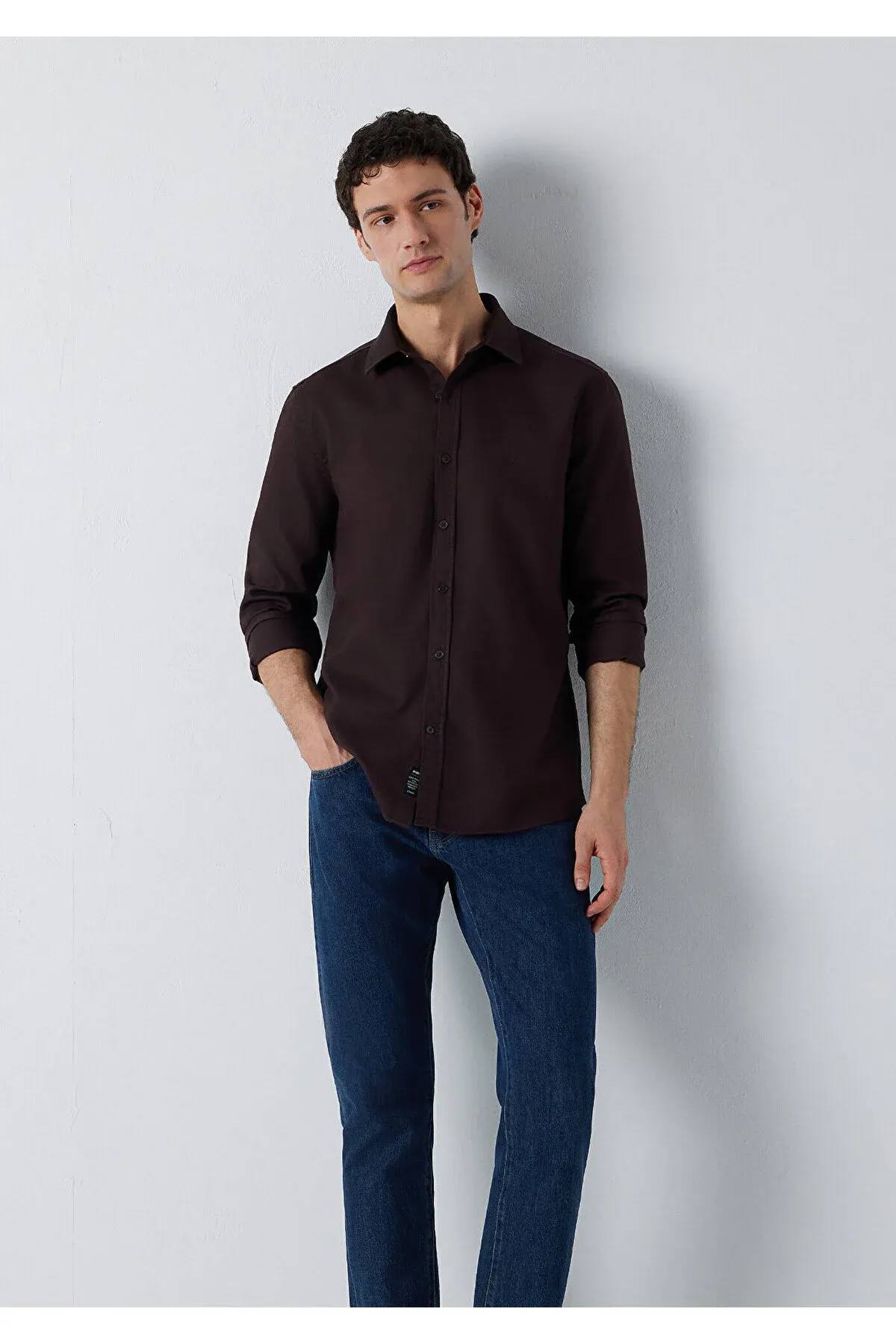 Goňur Köýnek Slim Fit/ Dar Biçim 0211656- 90704 - 37206421 — surat 2/7