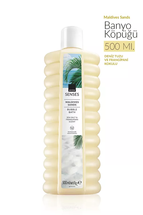 Avon Senses Deňiz duzy we Franžipani wanna köpügi 500 ml - 27509690