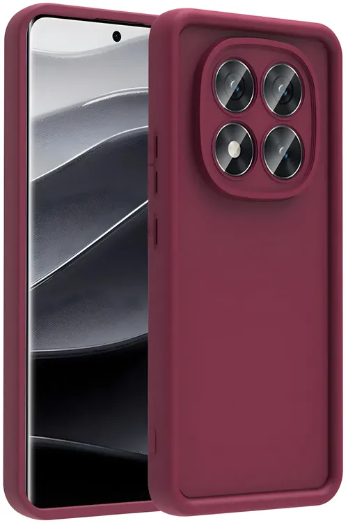 Xiaomi Redmi Note 14 Pro 4G üçin urga dözümli ýumşak çehol, goýy gyzyl - 27749714