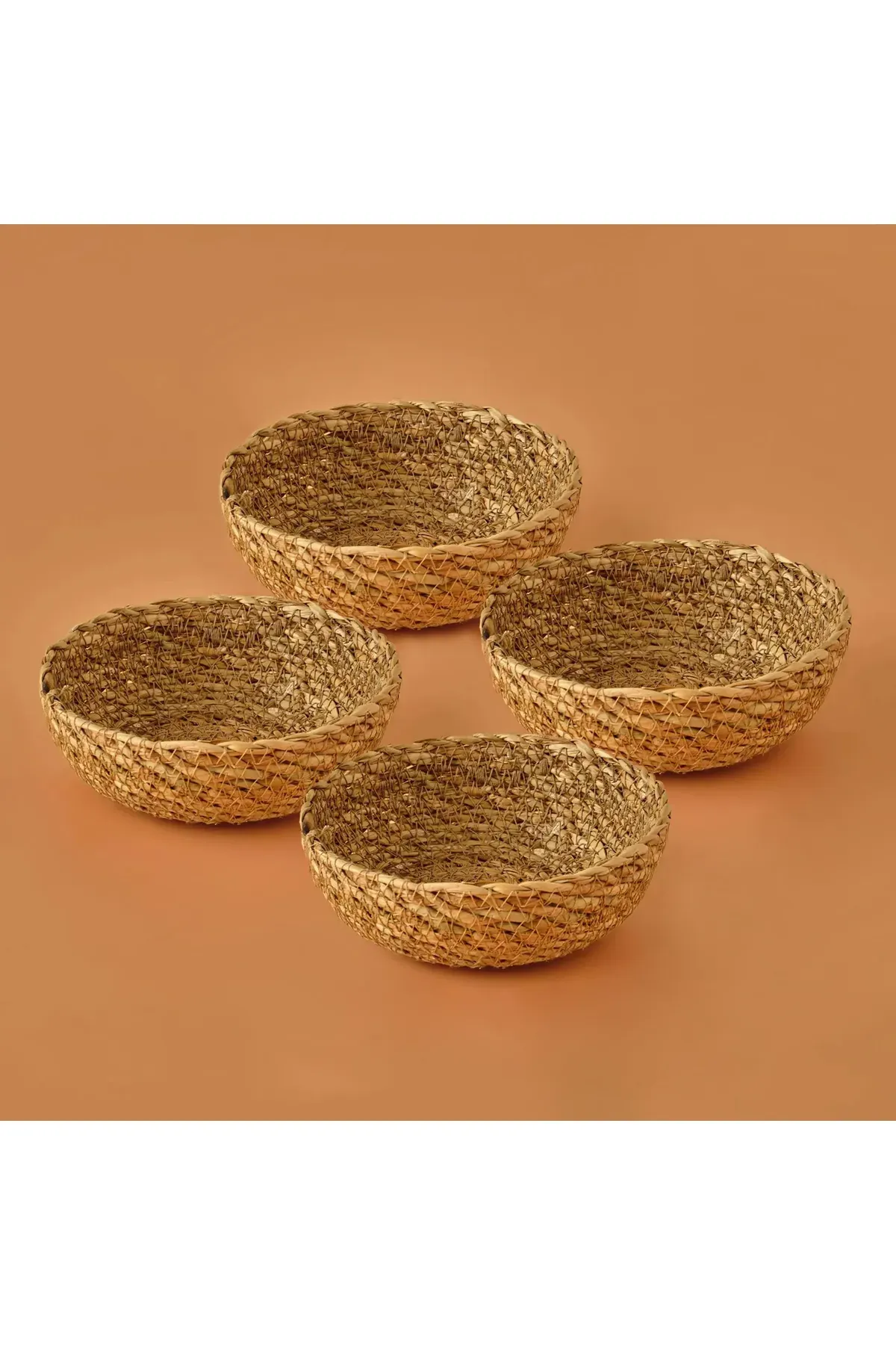 Carmen çöpeňsi sebet 4-lü natural reňkli (10/15x4 sm) - 27736282 — surat 1/1