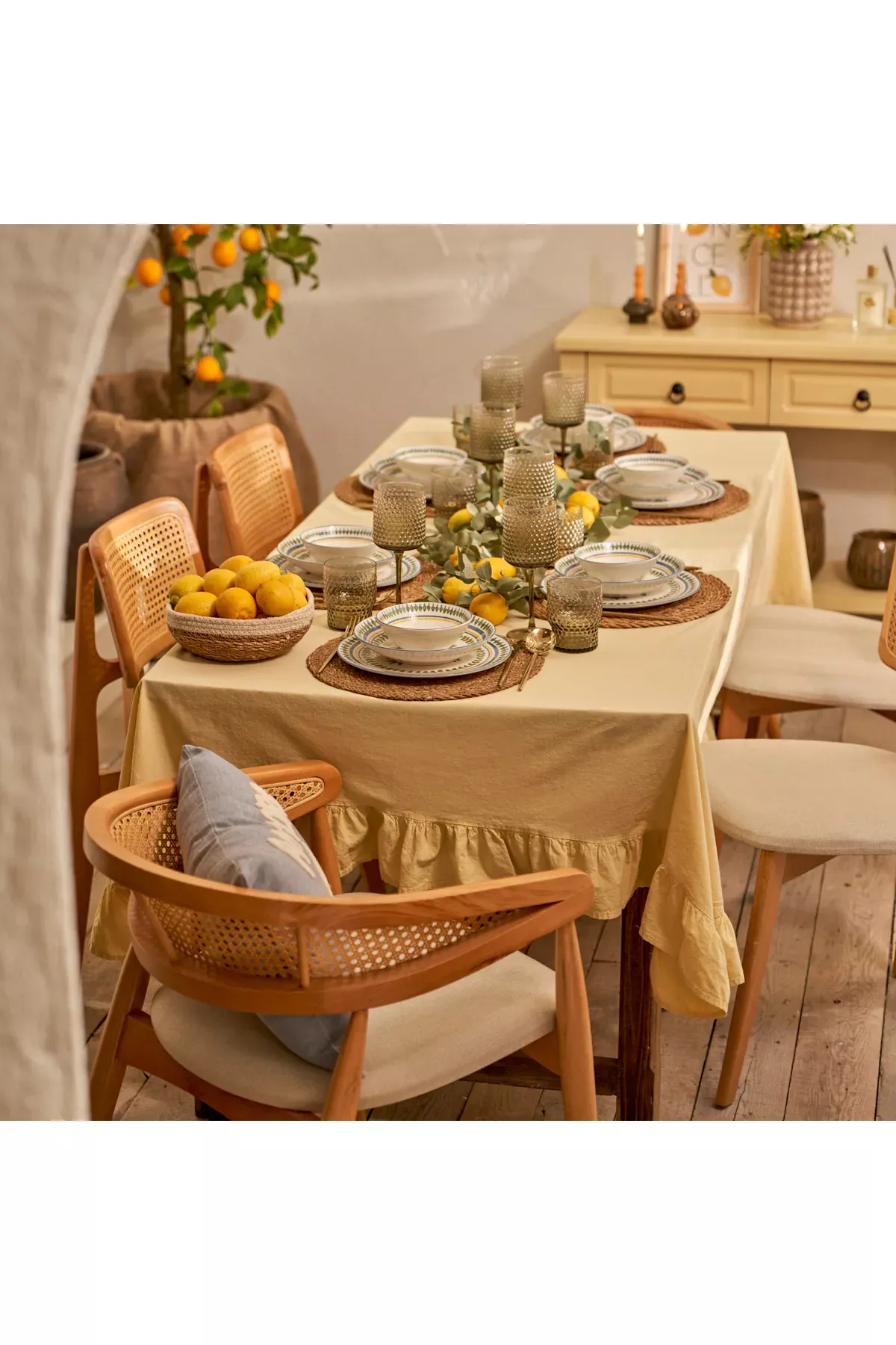 Lemoncello farfor 24 bölekli, 6 adamlyk nahar toplumy - 27755194 — surat 3/5