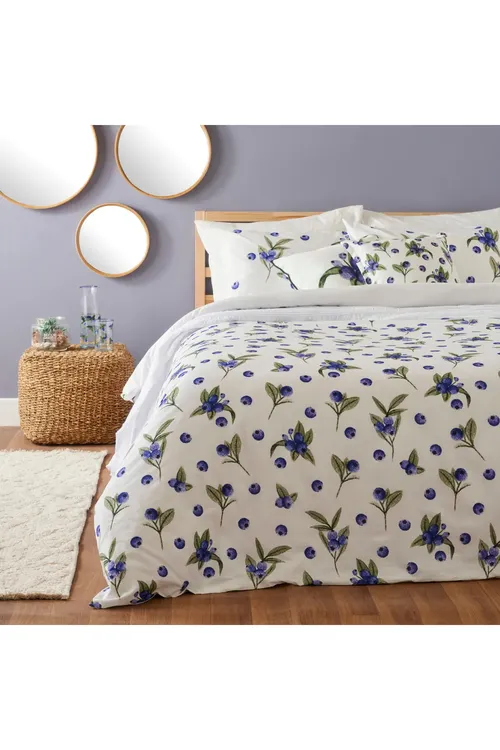 Ranforce Blueberry iki adamlyk düşek daşlarynyň toplumy, 100% pagta - 27748399