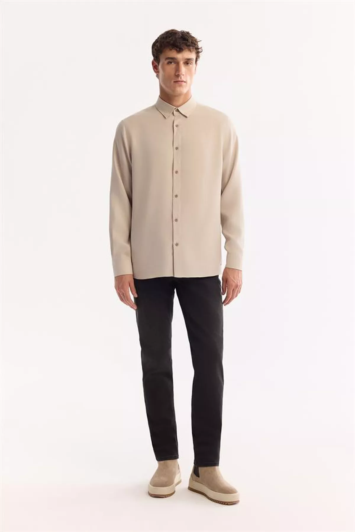 Gum reňkli Soft Touch köýnegi - 28874687 — surat 7/8
