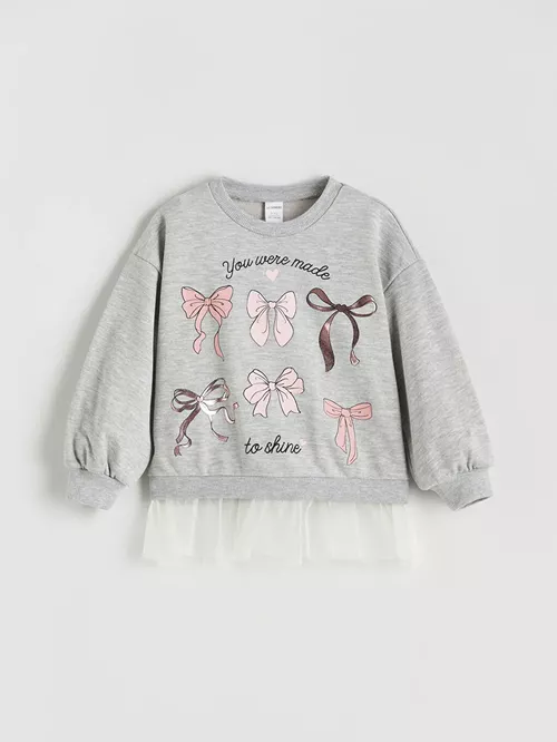 Tegelek Ýaka Gyz Çaga Sweatshirt - 28889330