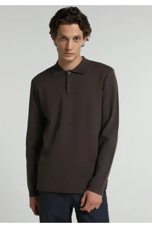 Goňur erkek žakkard switeri Regular Fit - 37208674