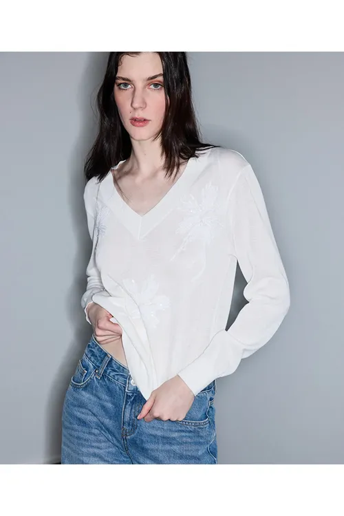 Gül fasonly triko - 33996493