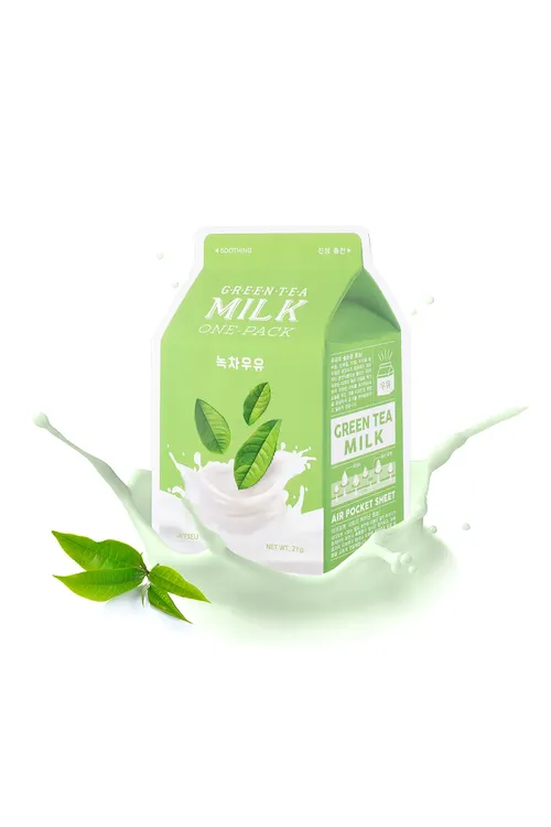 Gök çaýly APIEU Green Tea Milk mataly maskasy - 21782599