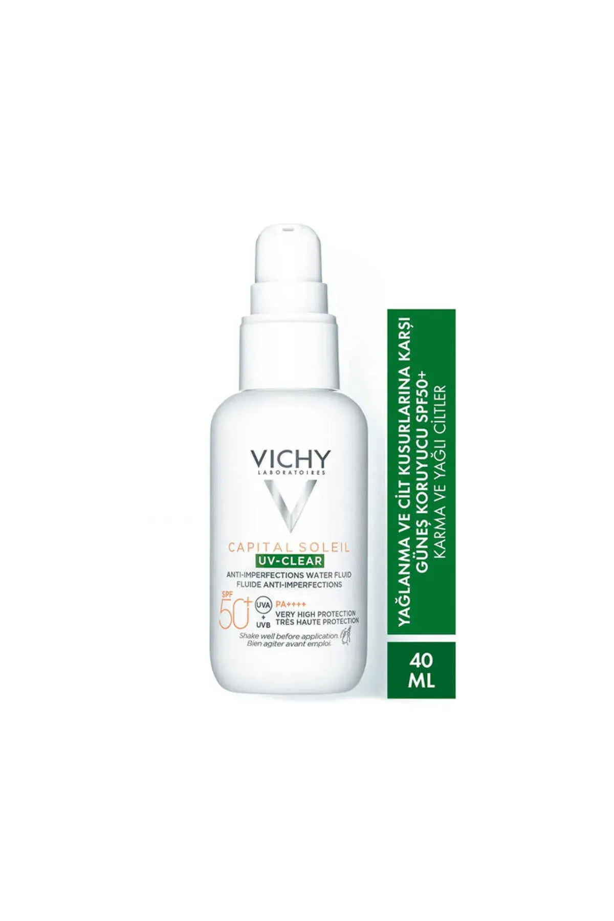 Capital Soleil UV Clear SPF50 ýaglanma we deri kemçiliklerine garşy ýüz gün kremi 40ml - 21073756 — surat 1/1