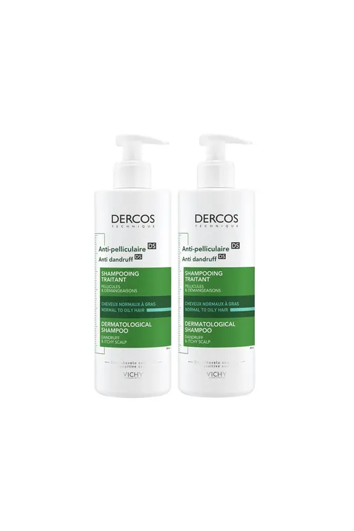 2 sany. Vichy Dercos goýy kelle derisi üçin goňaga garşy şampun, 390 ml - 21909294