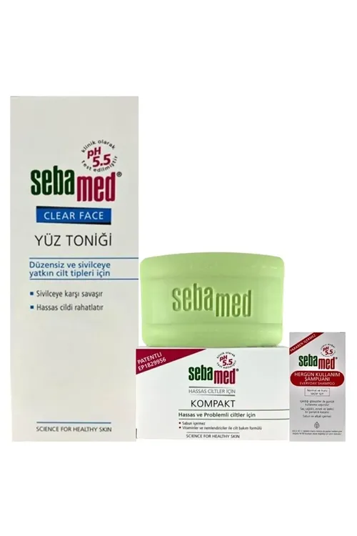 Clear Face toplumy: tonik, sabyn we kiçi şampun - 21329382