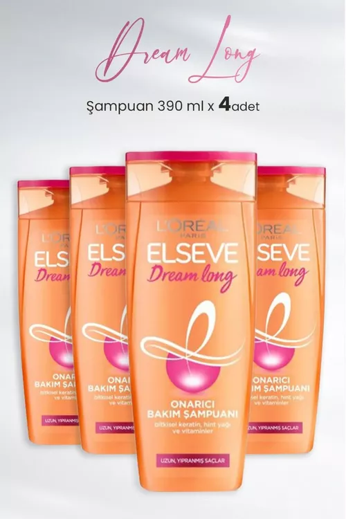 Dream Long dikeldiji şampun, 4 sany 390 ml - 21330533