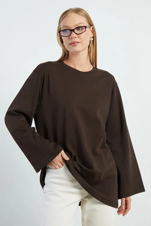 Fullamodest giň ýeňli bazowyy tunika - 36631080