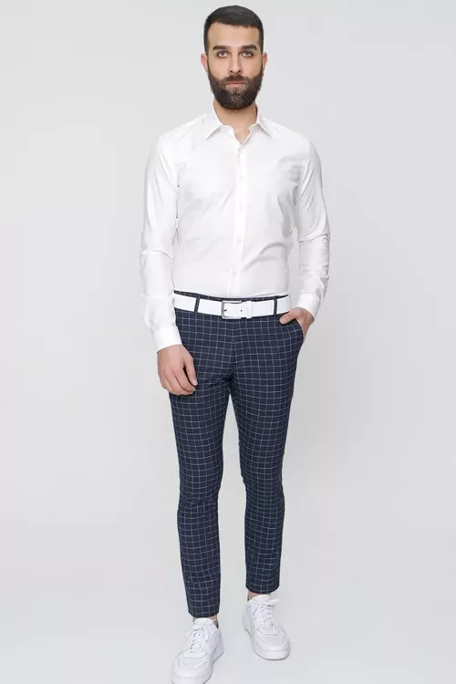 P 1083 Slim Fit gündelik balagy, gara-gök - 10481386