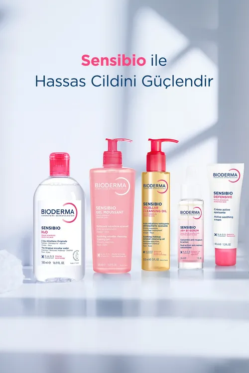 Duýgur we ähli deri görnüşleri üçin ýüz we beden arassalaýjy geli Sensibio Foaming Gel 2 bölekli ideg toplumy, 500+45 ml - 36542971 — surat 10/10