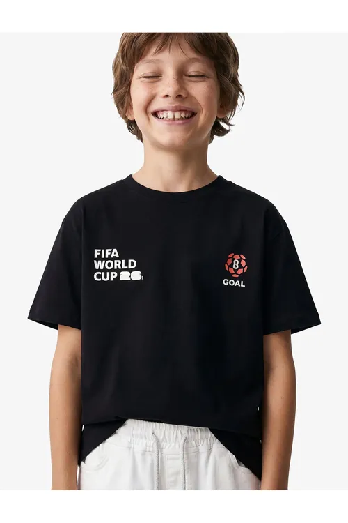 Gysga kol 2026 Dünýä Kupogy Türkiýe prinli Fifa lisenziýaly futbolka - 36545711