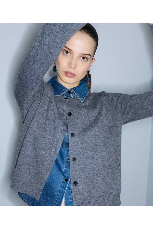 Iki bölek görünüşli cardigan - 36635159