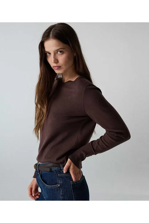 Monogram düwmeli trikotaj - 36635727