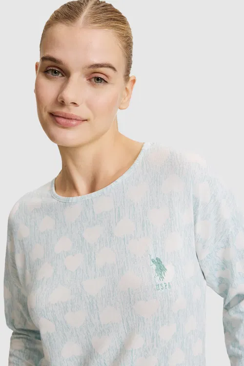 Narpyz reňkli aýallar pijamasy - 37209681 — surat 3/7