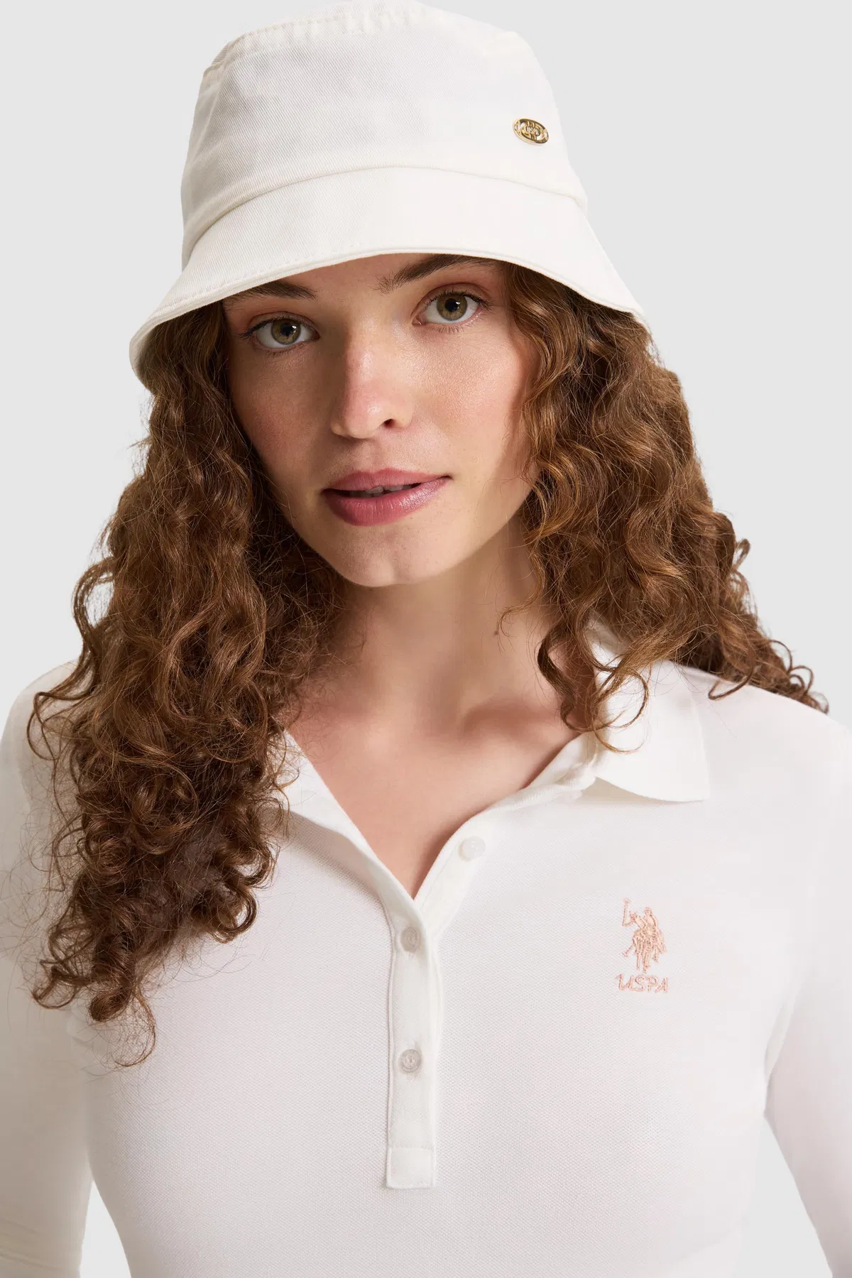 Gyz-gelin Fildişi Polo Ýaka Basic Sweatshirt - 37209667 — surat 2/6