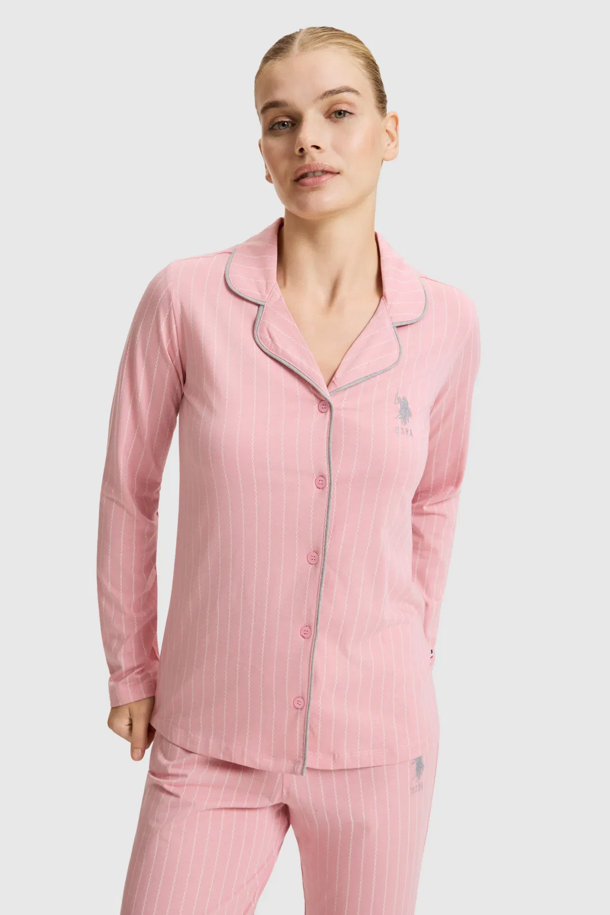 Gyz-gelin Açyk Gülgüne Pijama Üsti Aşagy - 37209677 — surat 1/7