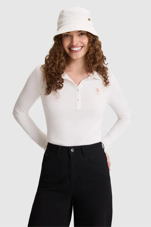 Gyz-gelin Fildişi Polo Ýaka Basic Sweatshirt - 37209667