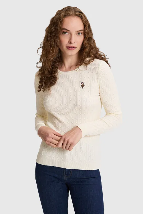 Gyz-gelin Fildişi Tegelek Ýaka Basic Jempir - 37209659 — surat 2/7
