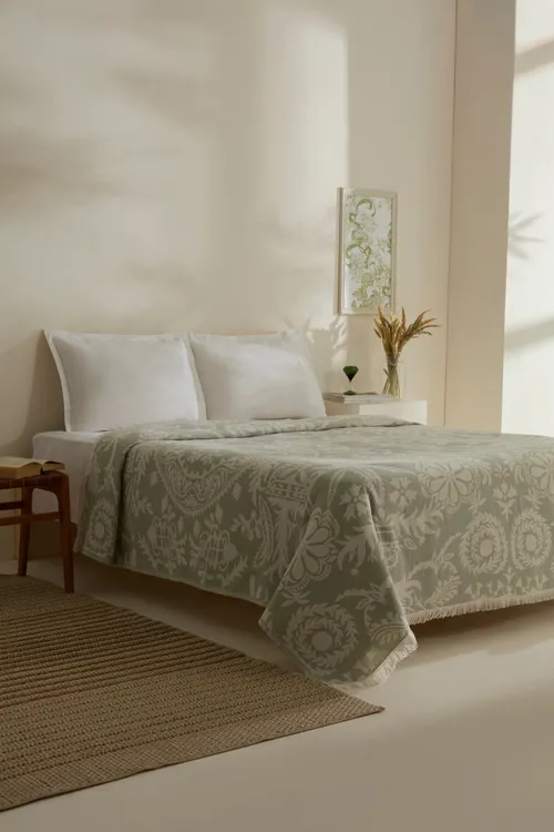 Avery muslin iki adamlyk ýorgan (pike), mint reňkli - 33359517