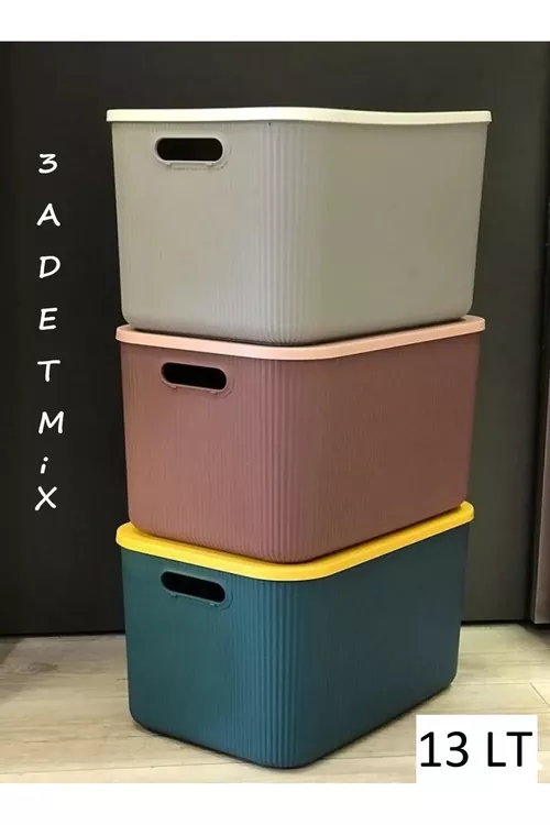 3 sany - Storage Mix Eşik we jorap saklamak üçin gapajykly ýaşşik 13 l - 23671938