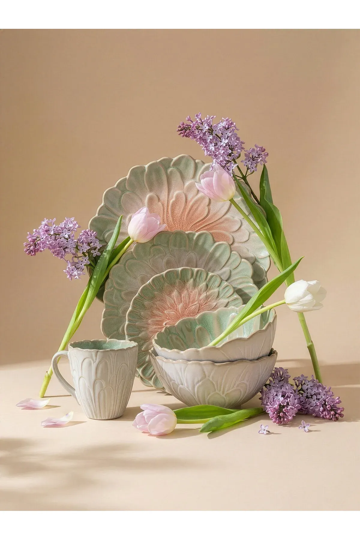 Magnolia hödür-kerem tarelkesi 26 sm - 35484924 — surat 5/7