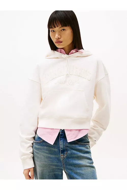 Zenanlar üçin ak reňkli Tjw Boxy Crp Gmd Varsity hüdüsi - 26782813