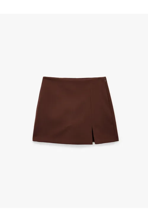 Ýyrtykly mini ýubka-şort - 29590747