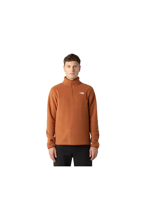 M GLACIER FLEECE 1/4 NF0A8D0QBOE1 erkek flis kurtkasy - 31581604