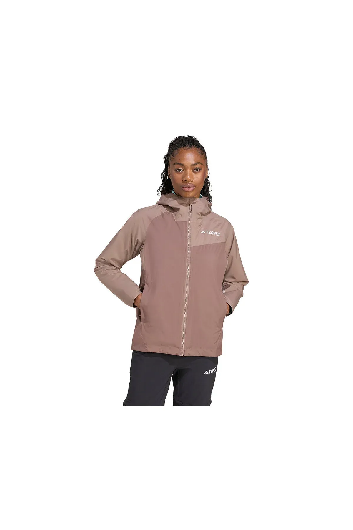 W Terrex Mt 2L Rain Jk zenan outdoor ýagyşdan goraýan penjegi - 33210978 — surat 1/6