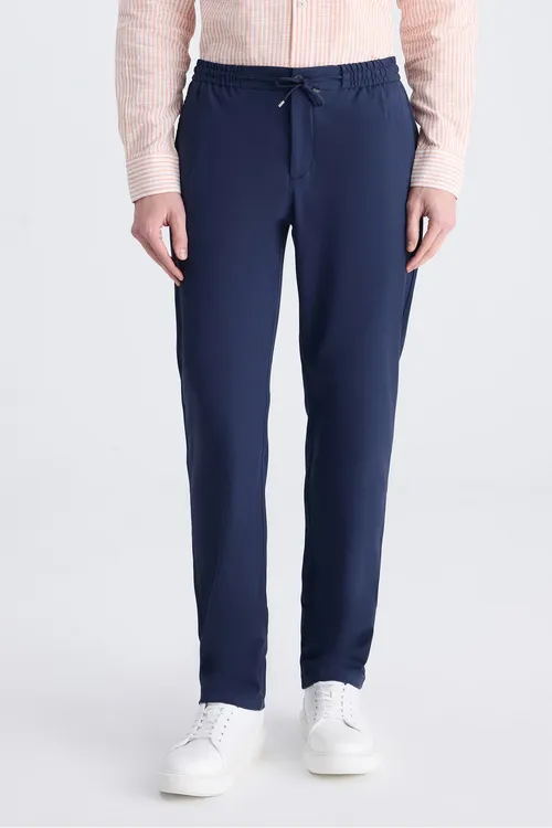 Ds Damat Relaxed Fit goýy gök Tencel™-pagta garyşykly likraly jogger balak - 34131097