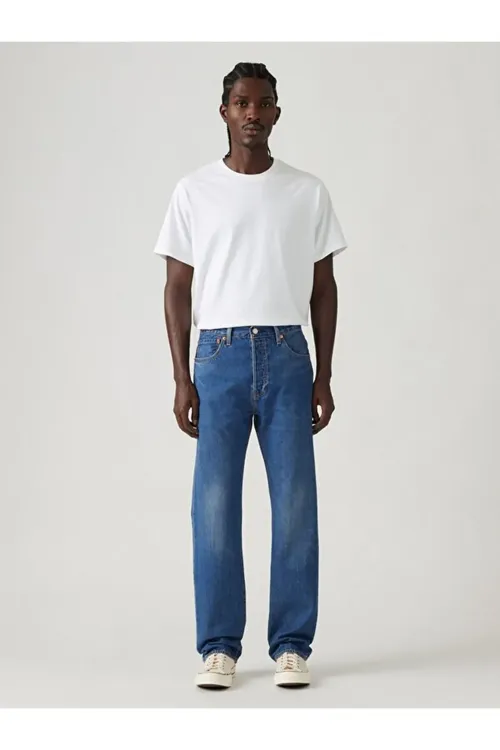 Erkekler üçin Levi's 501 Original Lightweight Window Pane jinsisi - 28013127